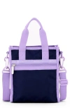 Lesportsac Top Mini Tote In Navy/lavender L