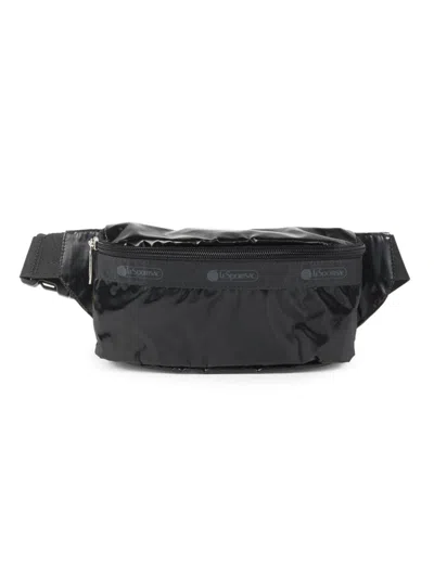 Lesportsac Women's Logo Belt Bag In Black Shine