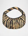 Lesportsac X Robert Cavalli Venezia Small Zebra-print Top-handle Bag In Freedom Rum Vnza Sm