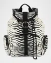 Lesportsac X Roberto Cavalli Napoli Zebra-print Backpack In Mini Zebra Napoli