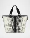 Lesportsac X Roberto Cavalli Roma Zebra-print Tote Bag In Mini Zebra Roma