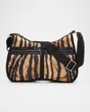 Lesportsac X Roberto Cavalli Torino Zebra-print Crossbody Bag In Freedom Rum Torino