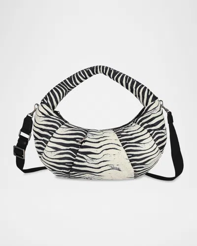 Lesportsac X Roberto Cavalli Venezia Medium Zebra-print Shoulder Bag In Mini Zebra Vnza Md