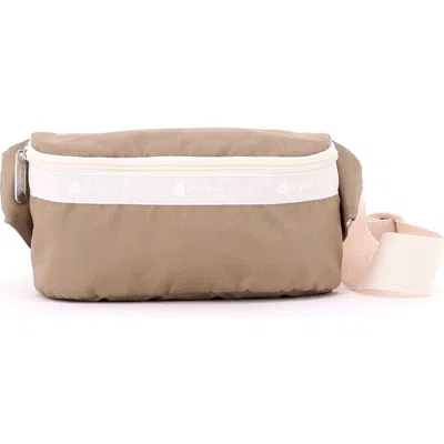Lesportsac Zip Belt Bag In Dark Khaki/sandbar L