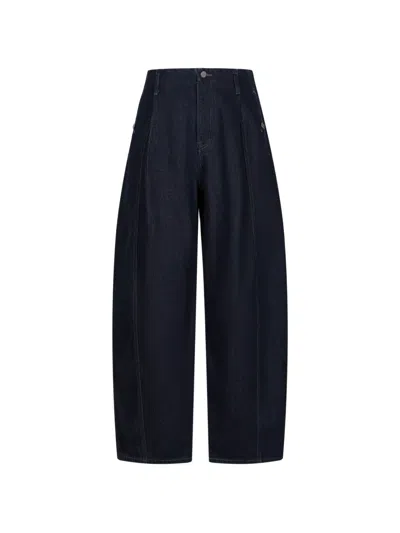 Less Pleated Straight-leg Jeans In 블루