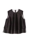 Less A-line Double-layer Blouse In Multi