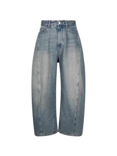 Less Barrel-leg Jeans In Blue