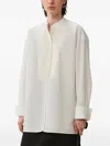 Less Bib-panel Oversized Shirt In White