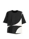 Less Colour-block T-shirt In Black