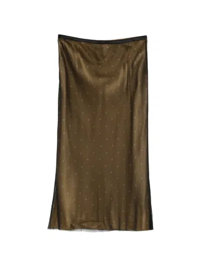 Less Commuter Polka-dot Skirt In Multi