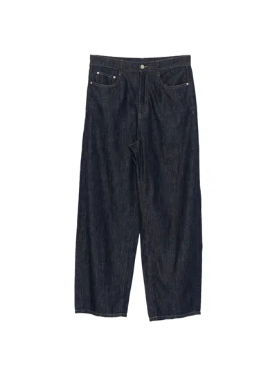 Less Cotton Tapered Jeans In Blue