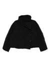 Less Cropped Puffer Jacket In Black