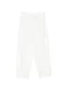 Less 커브 레그 팬츠 In White