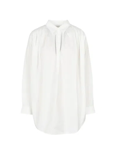 Less Draped Shirt In White