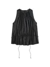 Less Drawstring-detail Blouse In Black