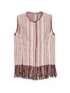 Less Fringed Vest In Multi