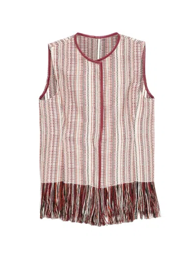 Less Fringed Vest In Multi
