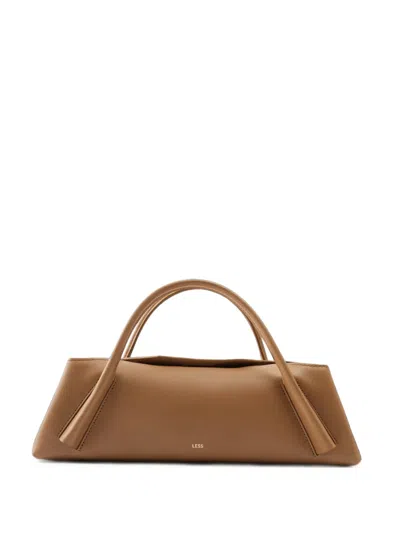 Less Glossy Tote Bag In Brown