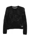 Less Jacquard Top In Black