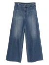 Less Logo-patch Jeans In Blue