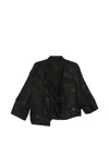 Less Polka Dot Oversized Jacket In Black