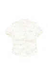 Less Polka Dot Silk Blouse In White