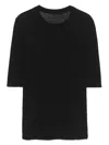 Less Ribbed T-shirt In Black