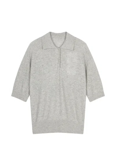Less Short-sleeve Polo Top In Gray