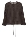 Less Silk Long Sleeved Shirt In Braun