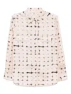 Less Silk Long Sleeved Shirt In Rosa