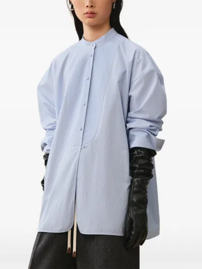 Less Gestreiftes Hemd Im Oversized-look In Blue