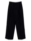 Less Gestreifte Hose In Schwarz