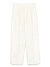 Less Gestreifte Hose Mit Geradem Bein In Weiss