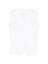 Less 타이 프런트 셔츠 In White