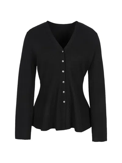 Less X-silhouette Cardigan In Black