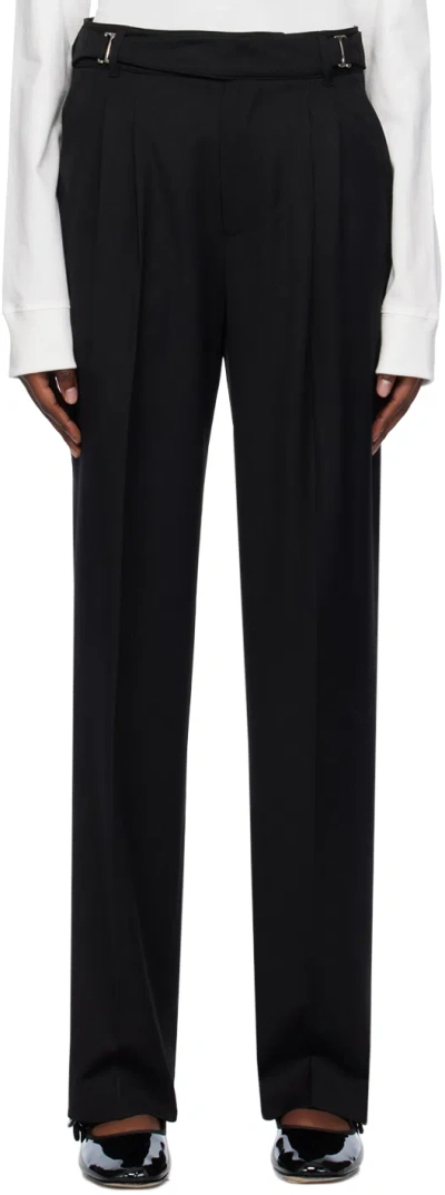 Lesugiatelier Black Pleated Trousers