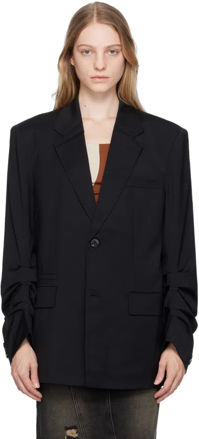 Lesugiatelier Black Two-button Blazer