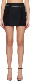 Lesugiatelier Navy Chain Miniskirt In Deep Navy