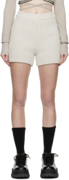Lesugiatelier White Cozy Shorts In White