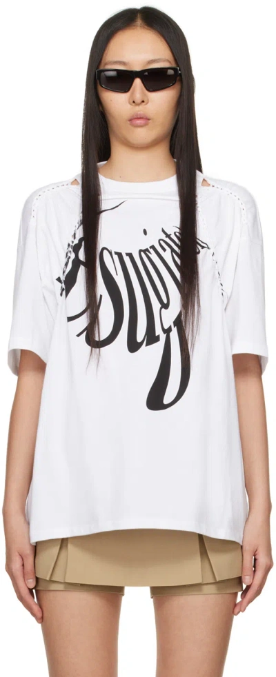 Lesugiatelier White Cutout T-shirt