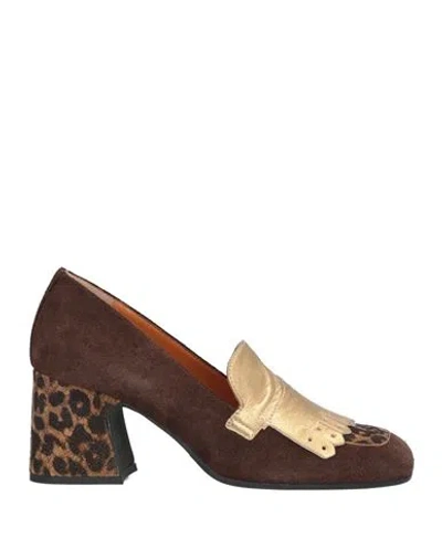 Les:venues Woman Loafers Brown Size 10 Leather