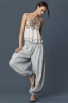 Let Me Be Beaded High-low Tank Top In White