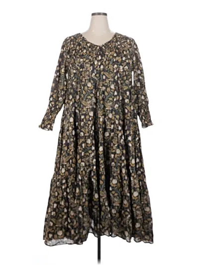 Pre-owned Let Me Be Casual Dress In Brown