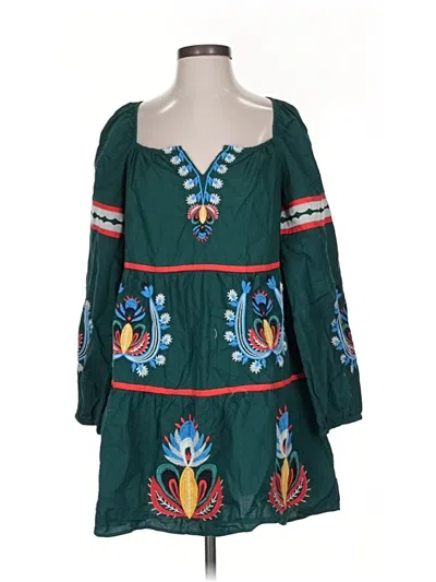 Pre-owned Let Me Be Casual Dress In Green