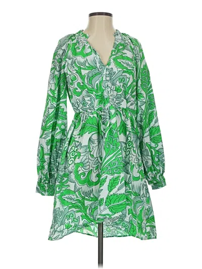 Pre-owned Let Me Be Casual Dress In Green