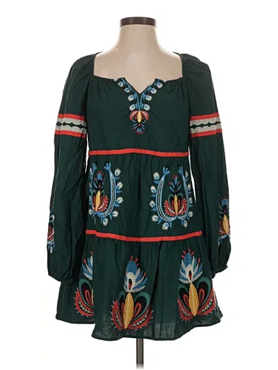 Pre-owned Let Me Be Casual Dress In Green