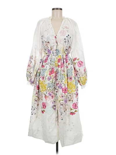 Pre-owned Let Me Be Casual Dress In White