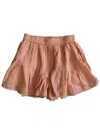 Let Me Be Chelsea Shorts In Mauve In Brown