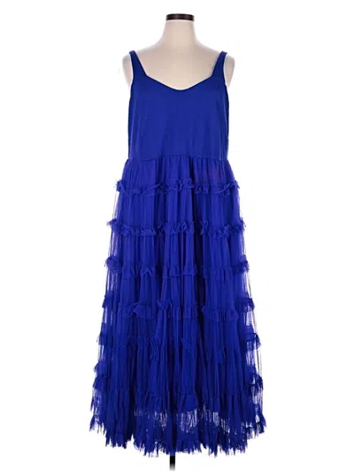Pre-owned Let Me Be Cocktail Dress In Blue