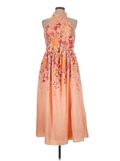 Pre-owned Let Me Be Cocktail Dress In Orange